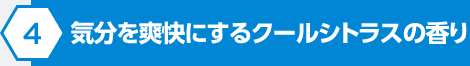 気分を爽快にするクールシトラスの香り