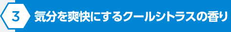 気分を爽快にするクールシトラスの香り